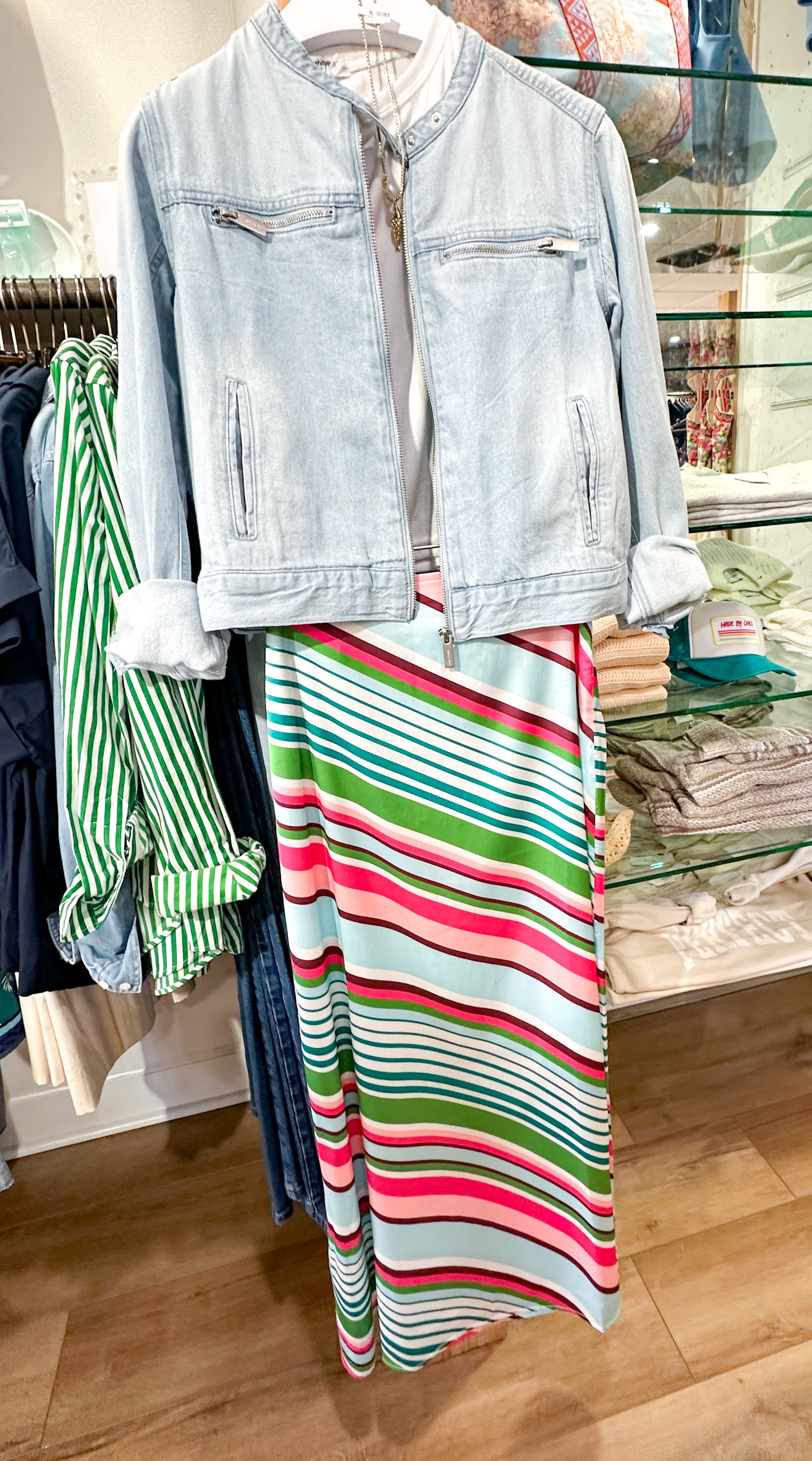 Isabella Striped Skirt