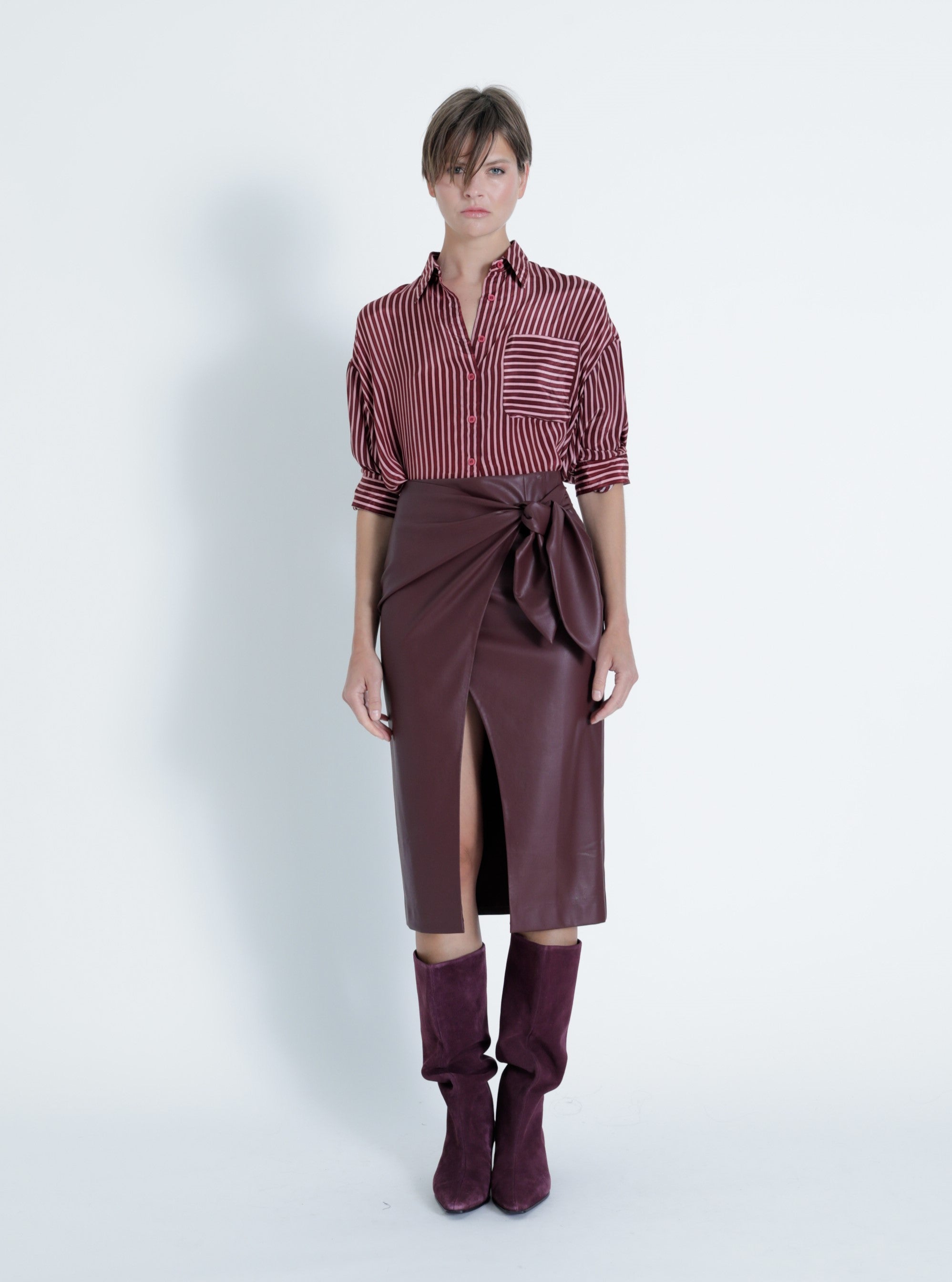 Malaga Cherry Stripe Top