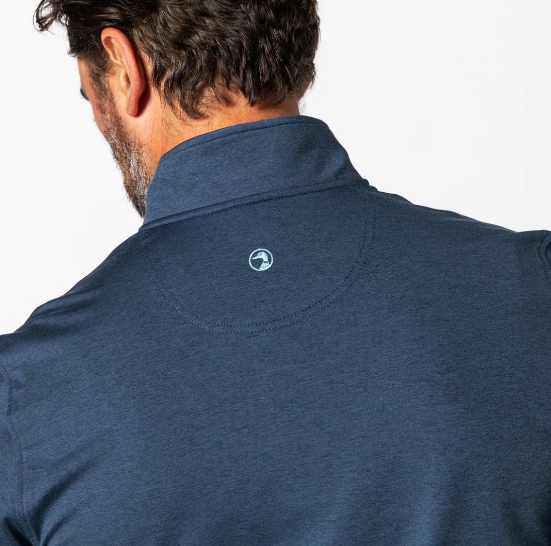 Long Drive Performance Pullover - Navy Heather