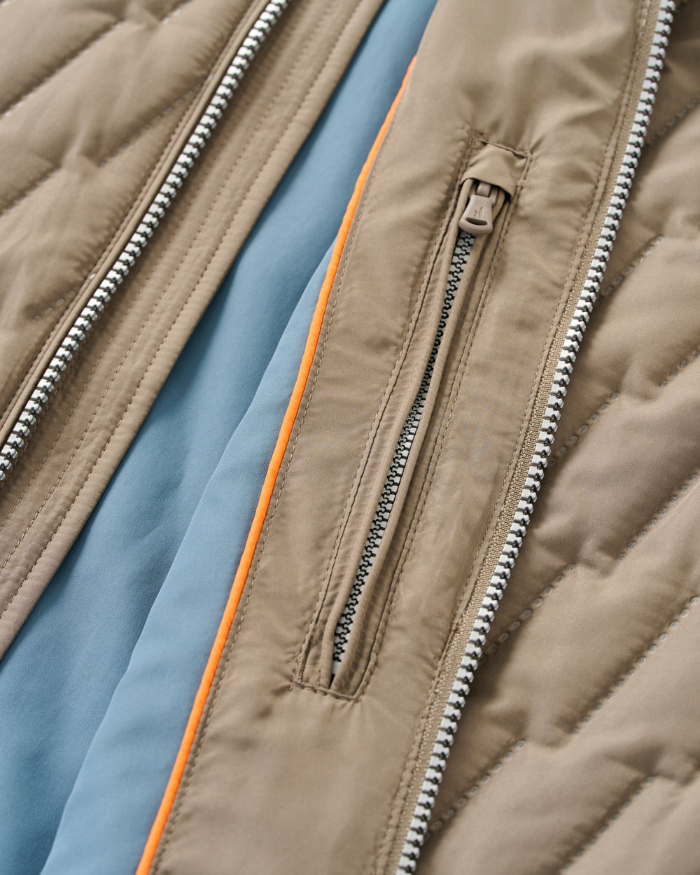 Belfry Quilted Puffer Vest - Khaki