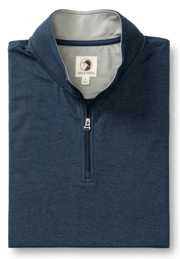 Long Drive Performance Pullover - Navy Heather