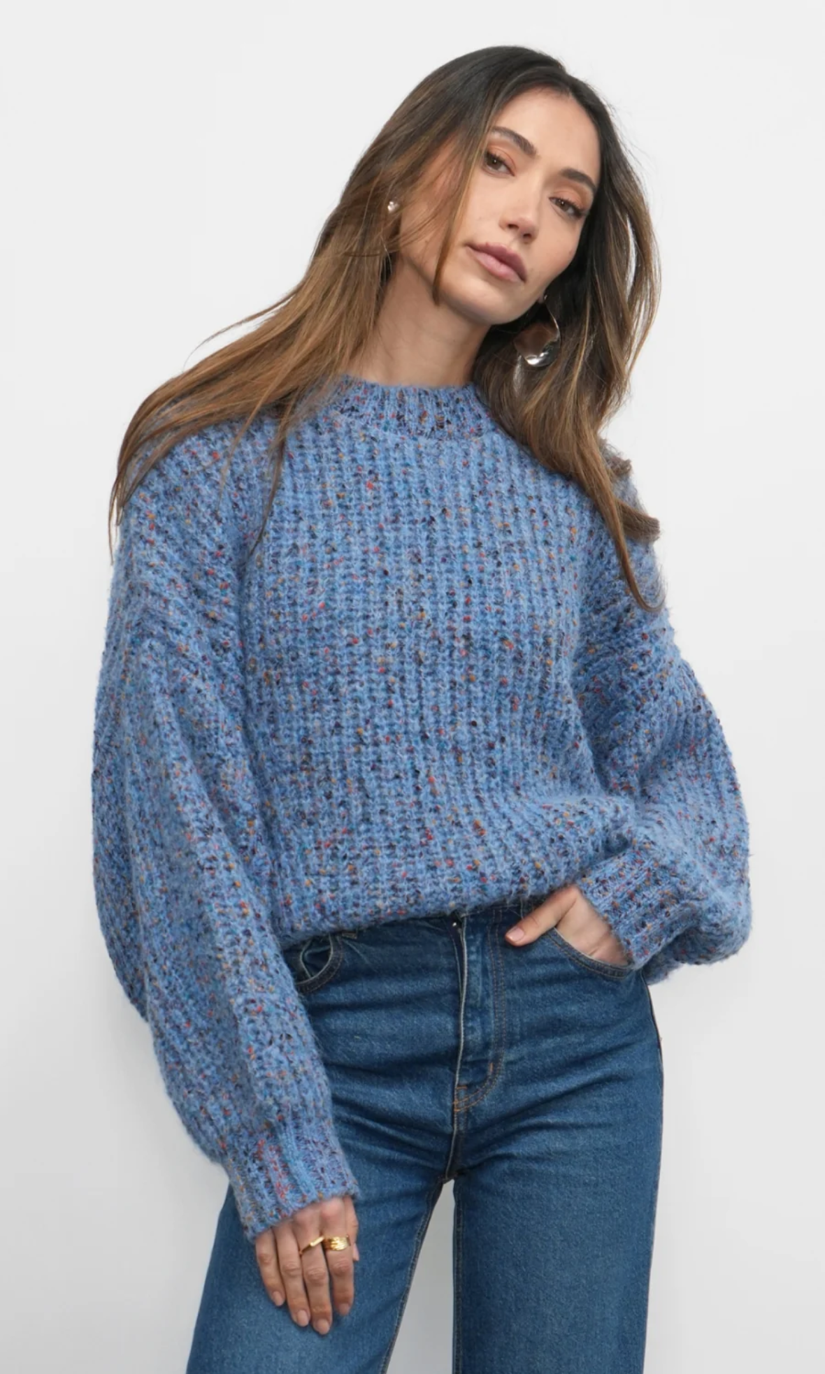 Jasper Speckled Slouchy Sweater