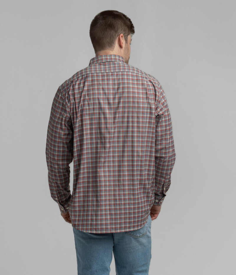 Hawthorne Plaid Shirt - Saddle