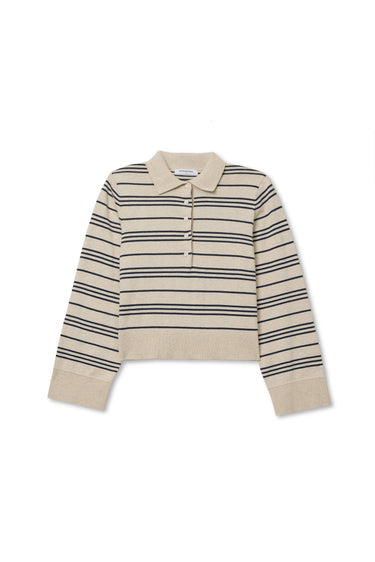 Ximena Stripe Cotton Cashmere Sweater