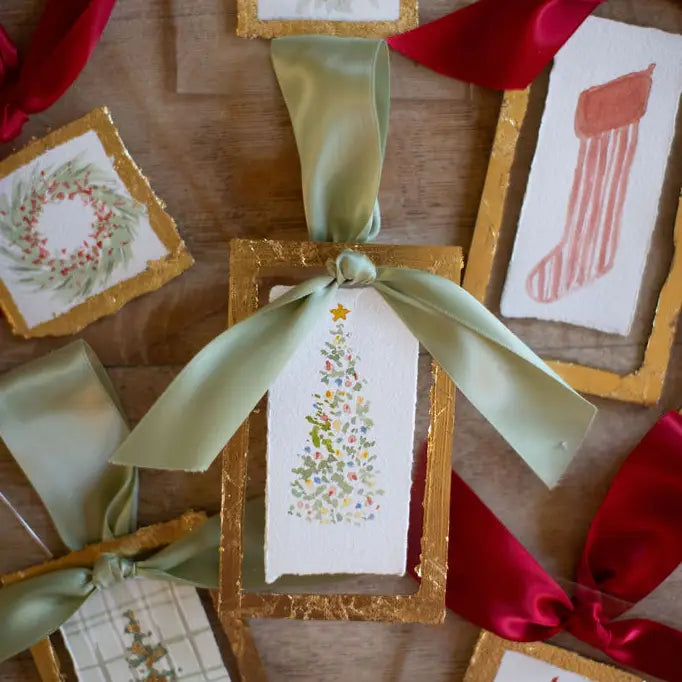 Porter Rivers Hand Painted Watercolor Ornaments