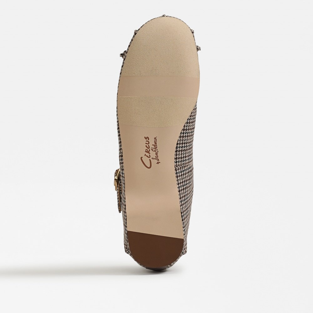 Zuri Strap Ballet Flat - Black Natural Multi