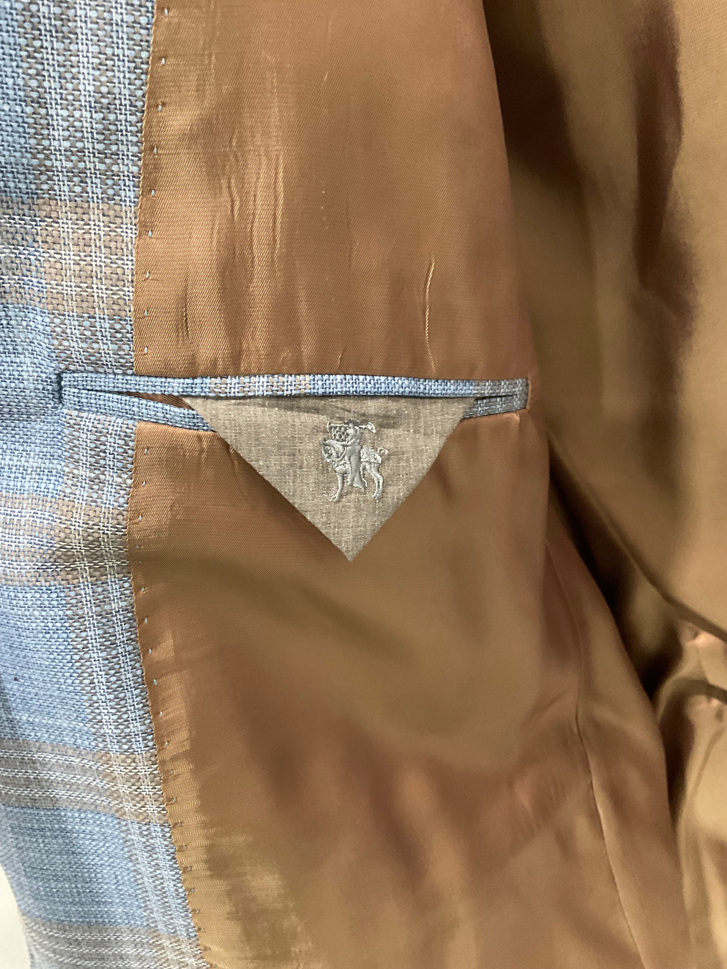 Hart Schaffner Marx Sport Coat - Blue/Tan