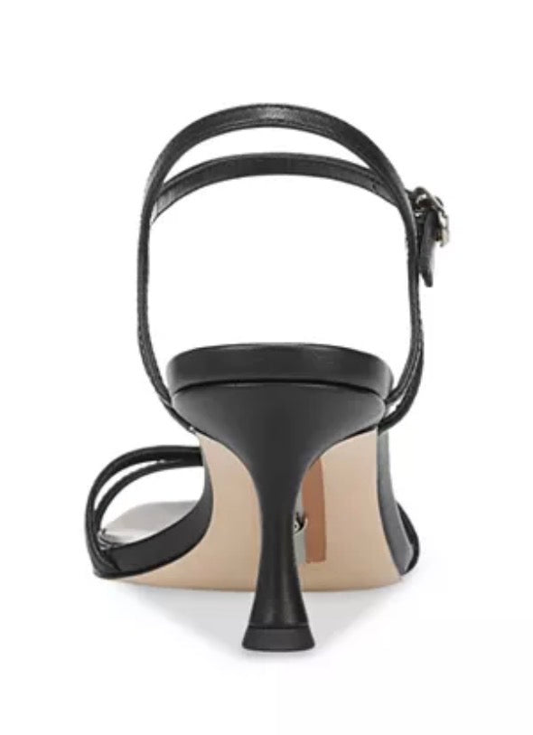 Presley Strappy Kitten Heel - Black
