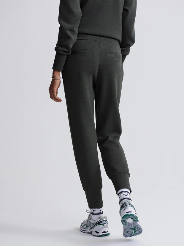 The Slim Cuff Pant 25"-Olive Marl