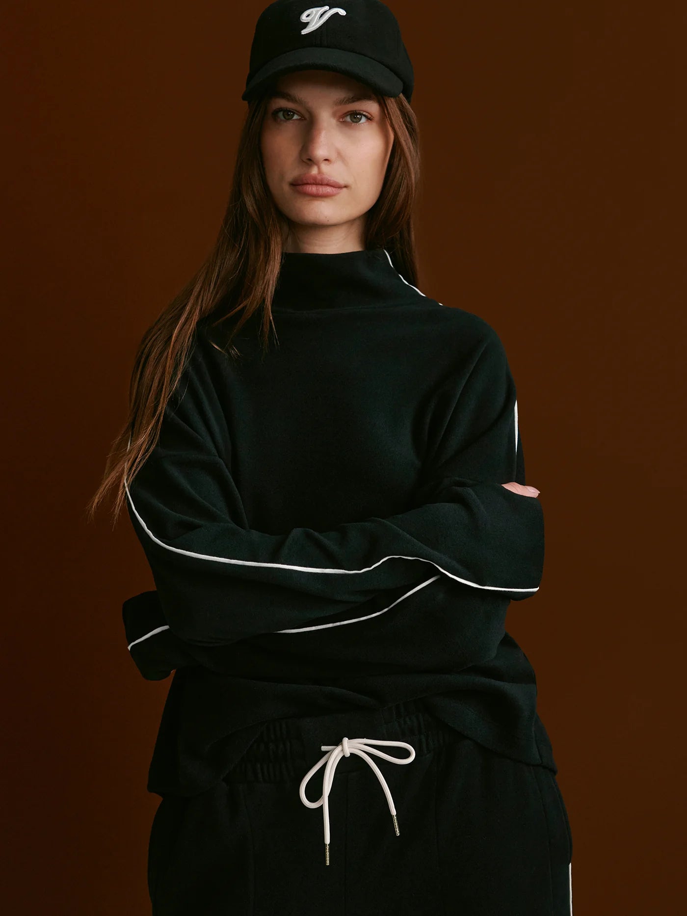 Rona High Neck Midlayer-Black