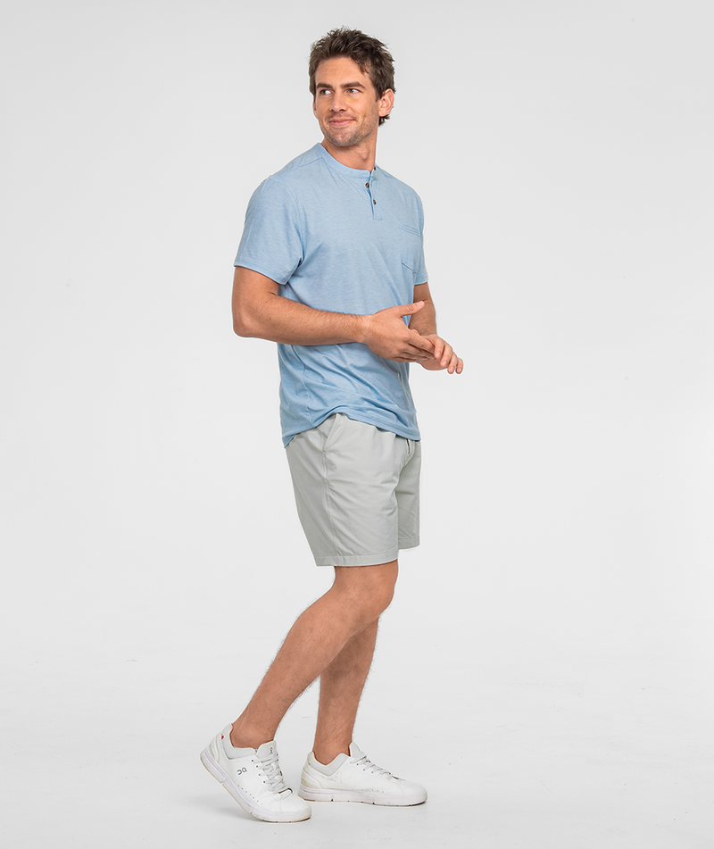 Max Comfort Henley - Blue Pearl