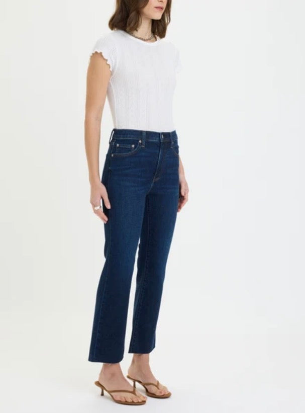 Daze-Shy Girl High Rise Crop Flare - Serene