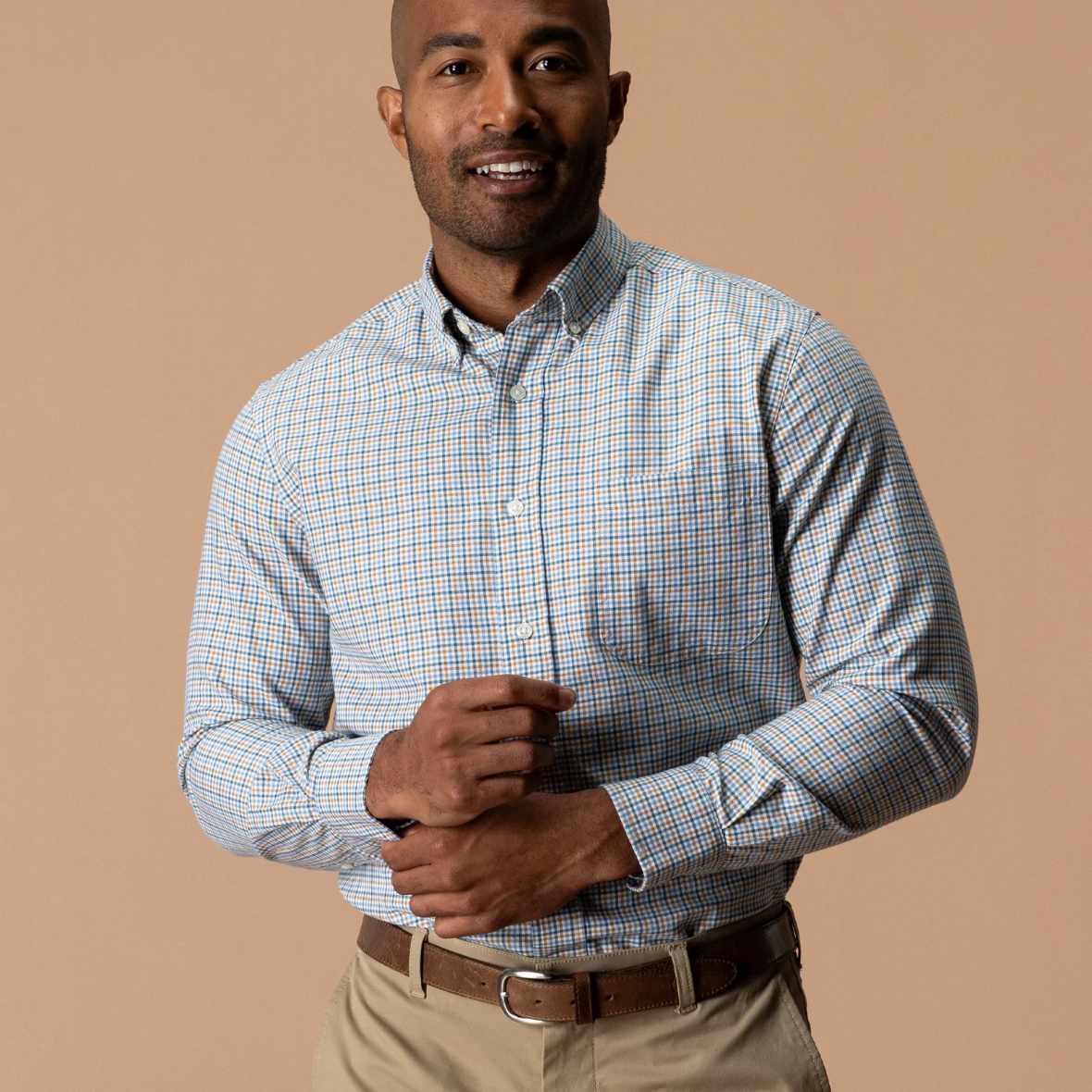 Cotton Oxford Sport Shirt - Amberwood