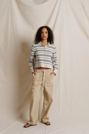 Ximena Stripe Cotton Cashmere Sweater