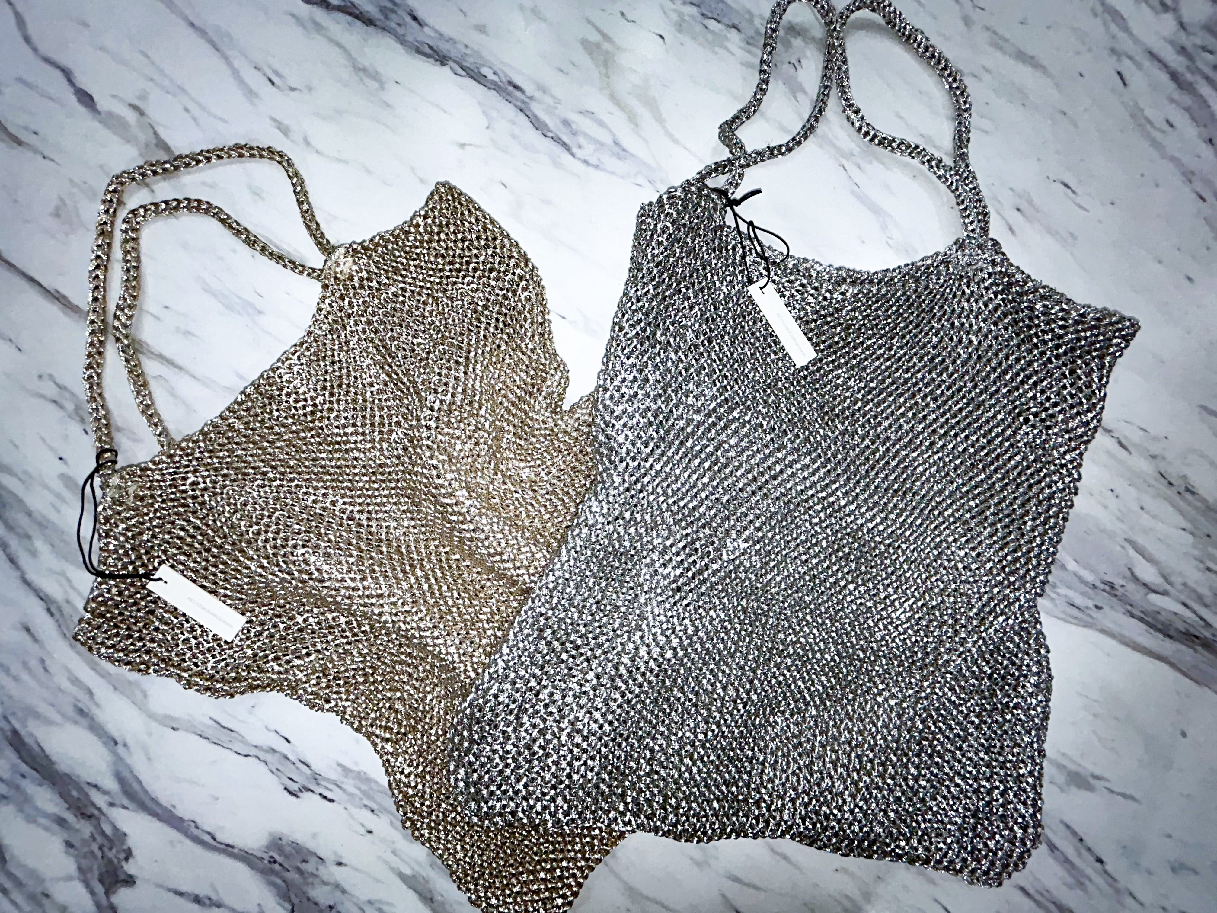 Ketut Metallic Platinum Bag