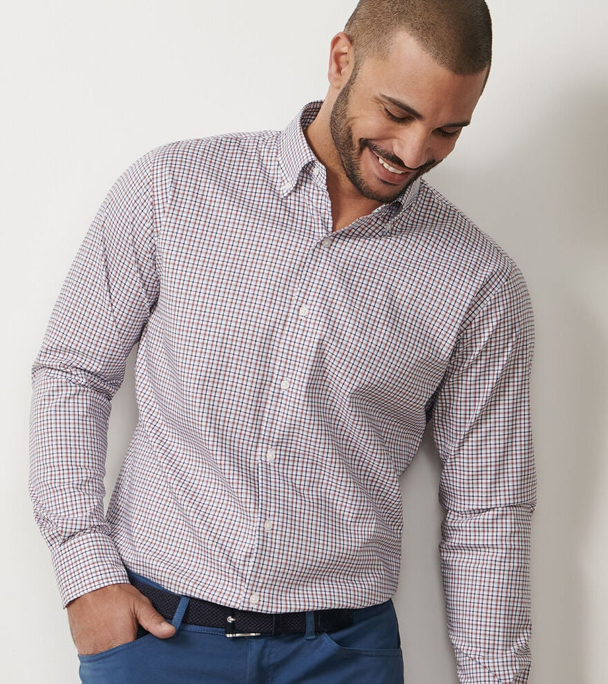 Julian Crown Lite Cotton Shirt - Navy