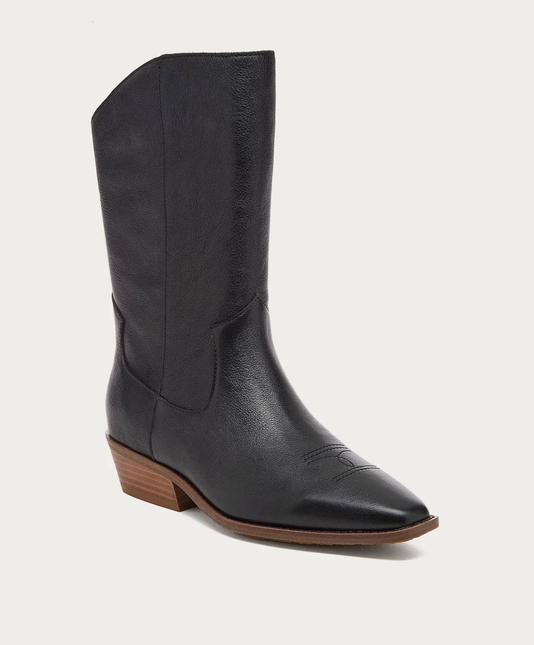 Piper Black Leather Boot