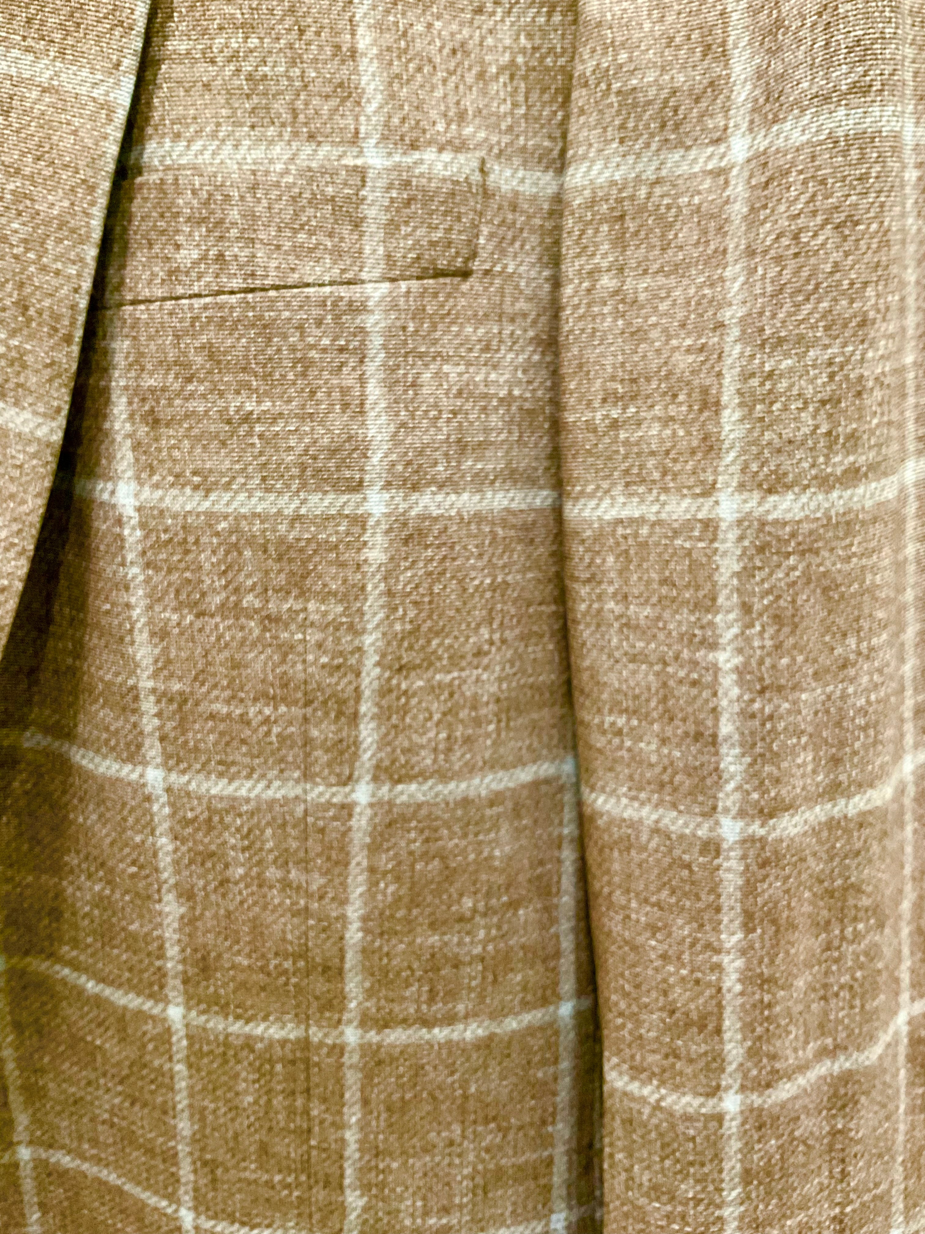 Taupe Windowpane Sport Coat
