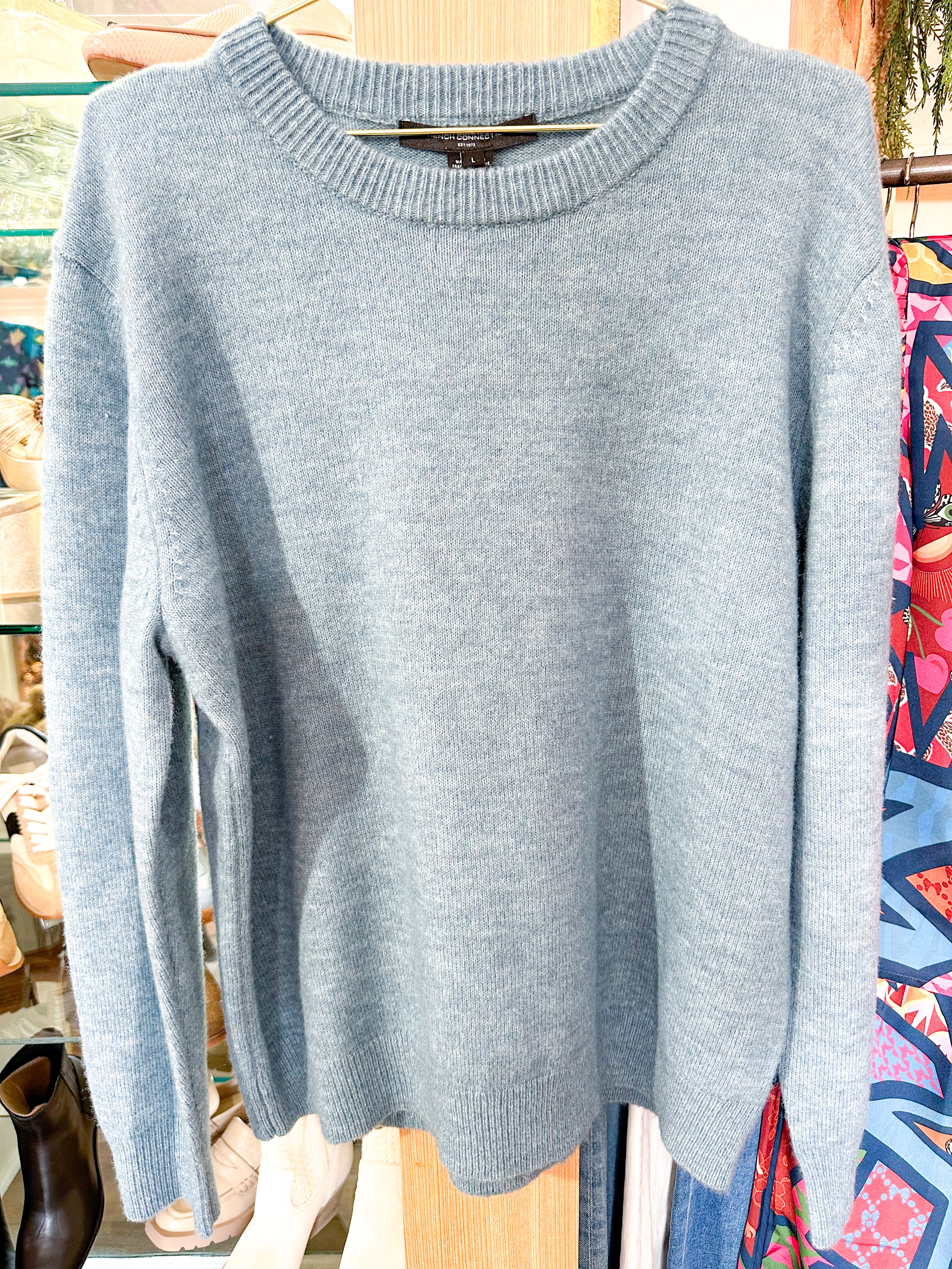 Kesia Crewneck - Dusted Blue