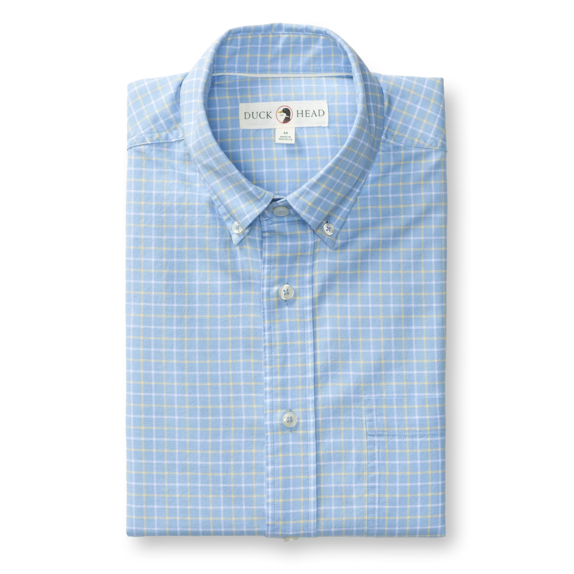 Kline Plaid Oxford Shirt - Serenity Blue