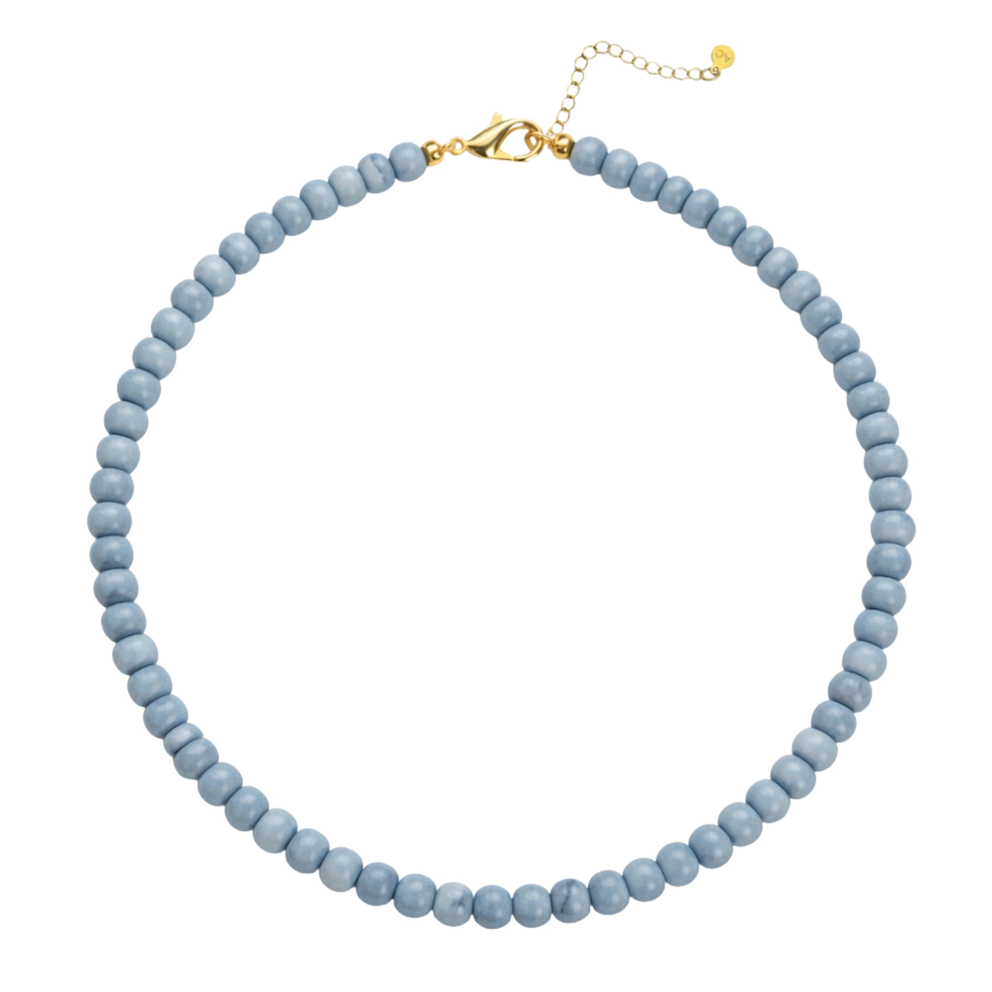 Denim Beaded Collar