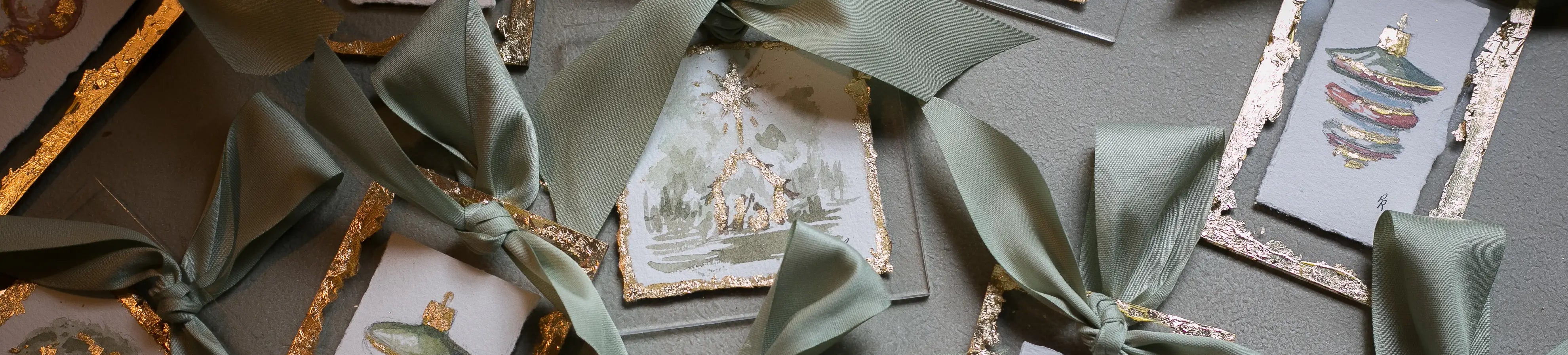 Porter Rivers Hand Painted Watercolor Ornaments