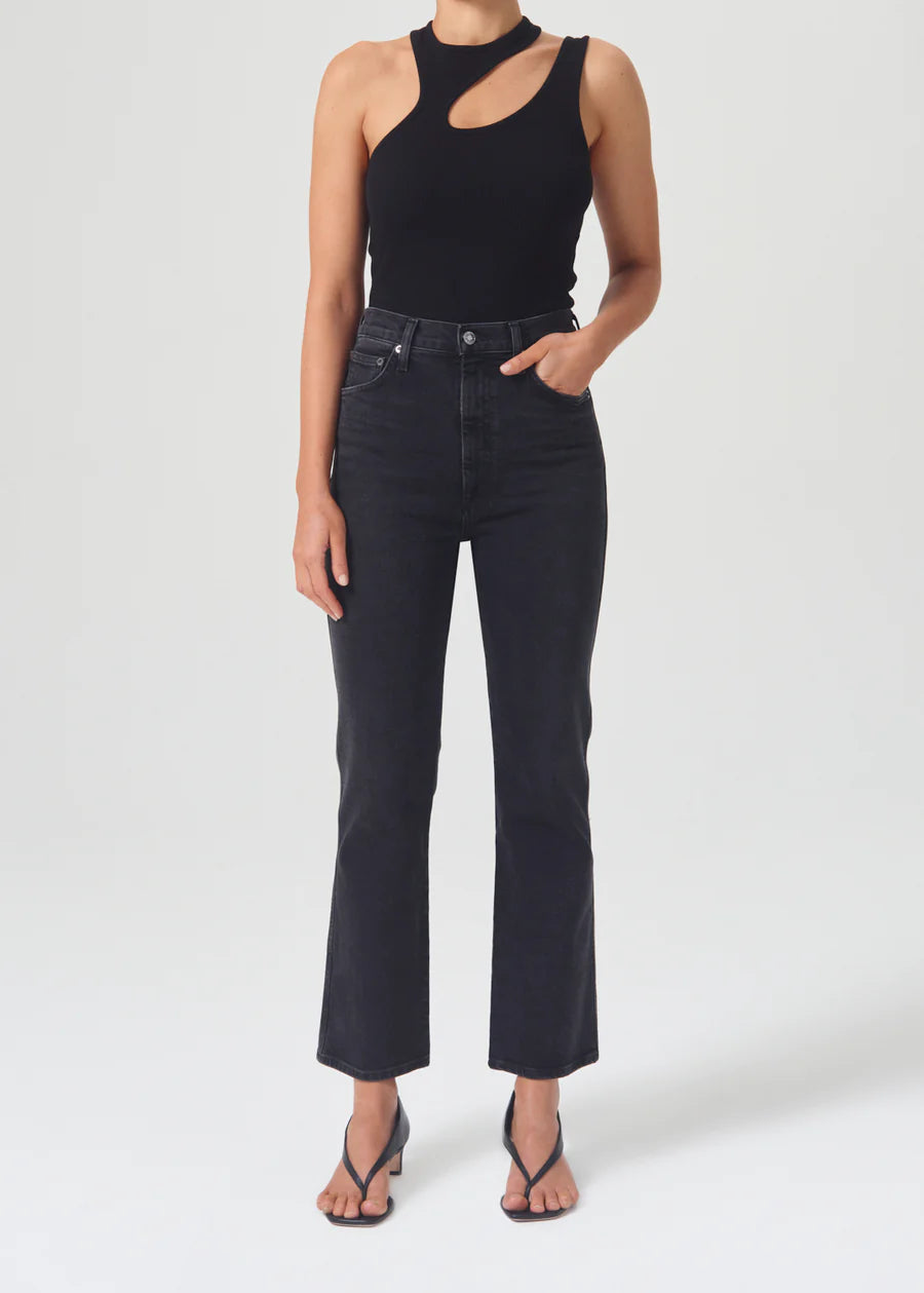 Pinch Waist in Panoramic (Washed Black)Agolde