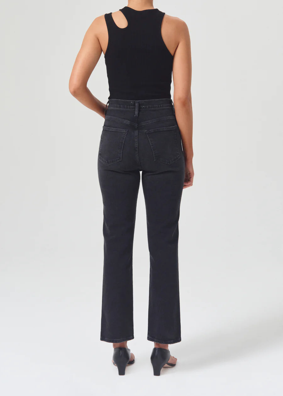 Pinch Waist in Panoramic (Washed Black)Agolde