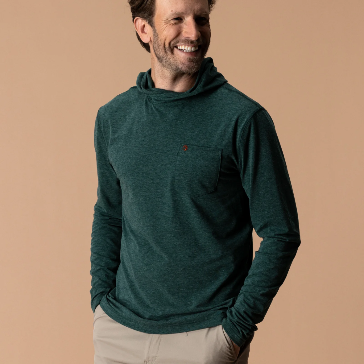 Windward Hooded Tshirt - Pine Grove