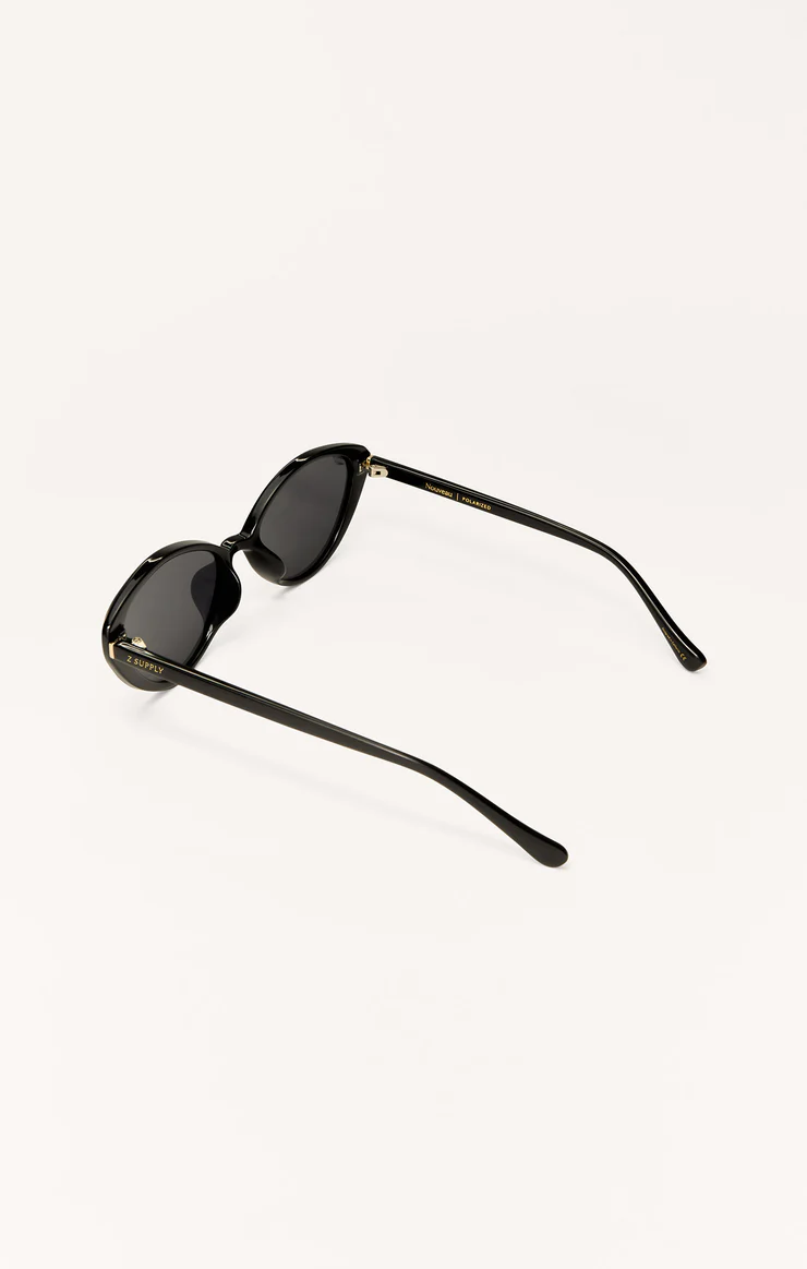 Nouveau Polarized Sunglasses - Polished Black/Grey