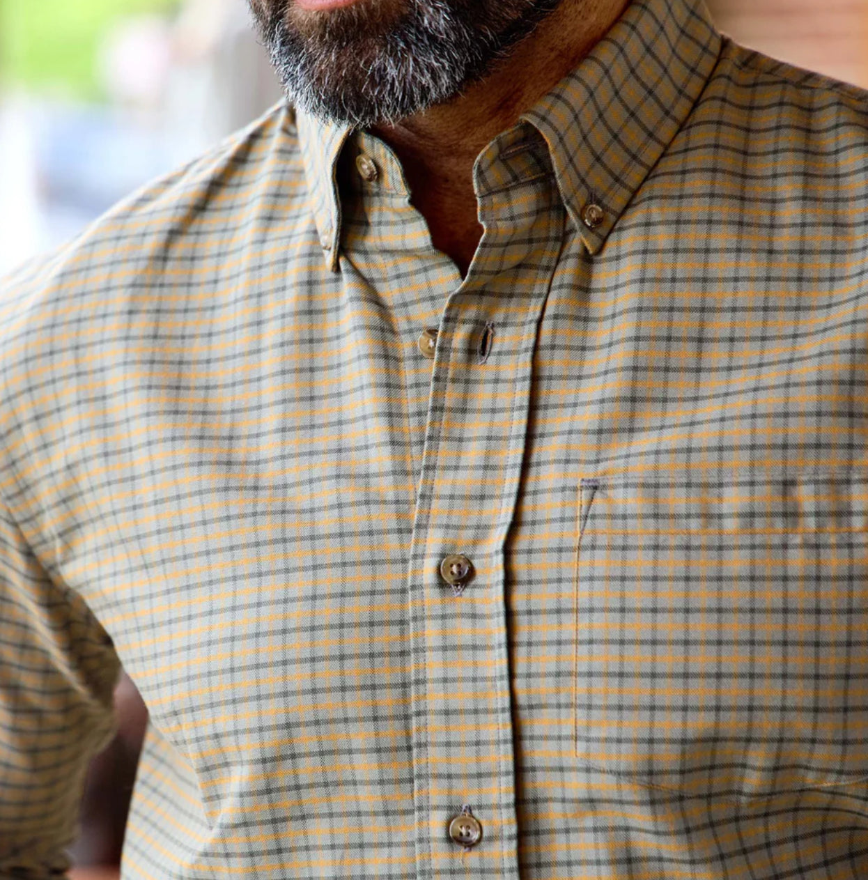 Culver Oxford Shirt - Olive Umber