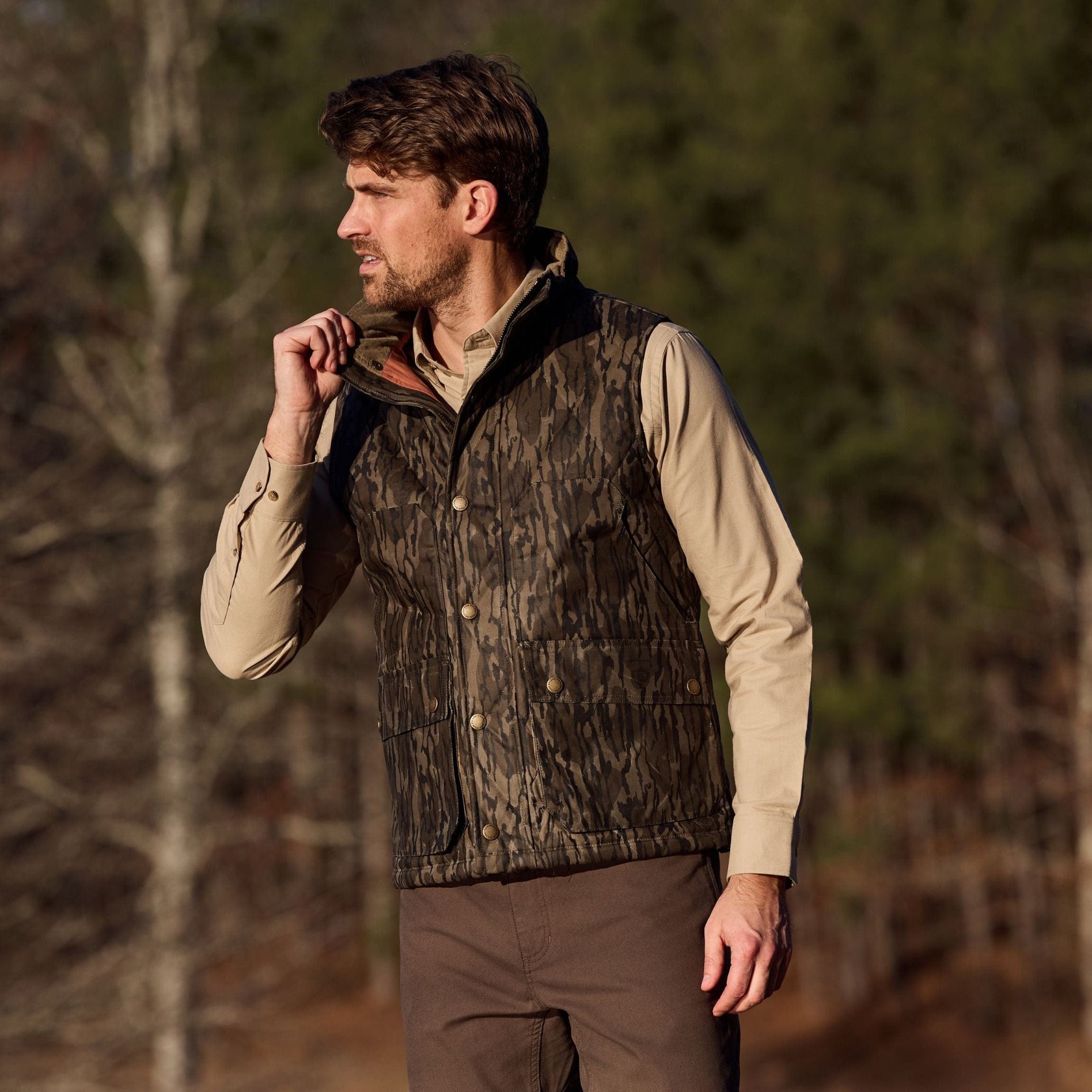 Fowler Vest in Mossy Oak Original Bottomland
