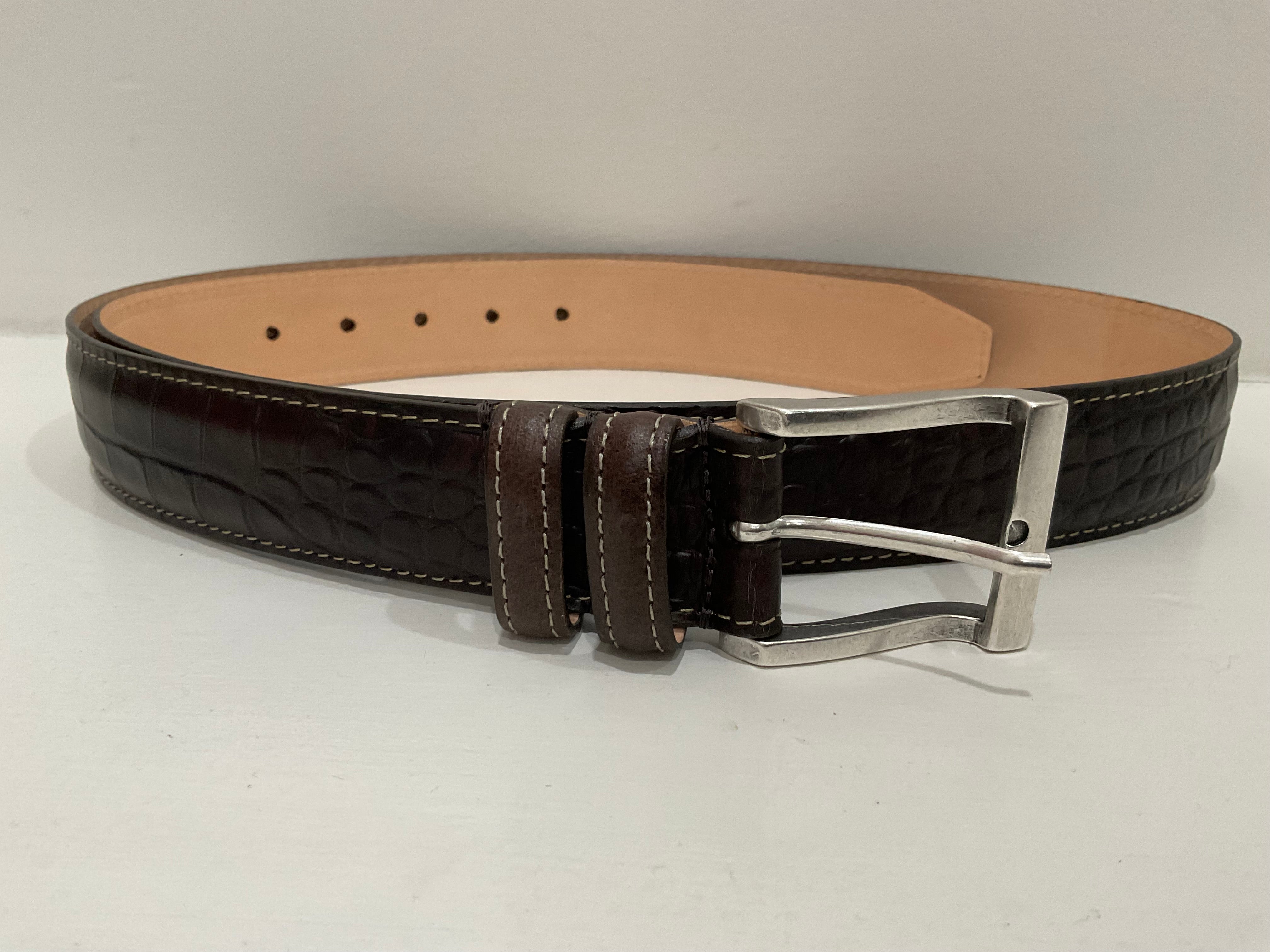 Bill Alligator Grain Belt - Walnut