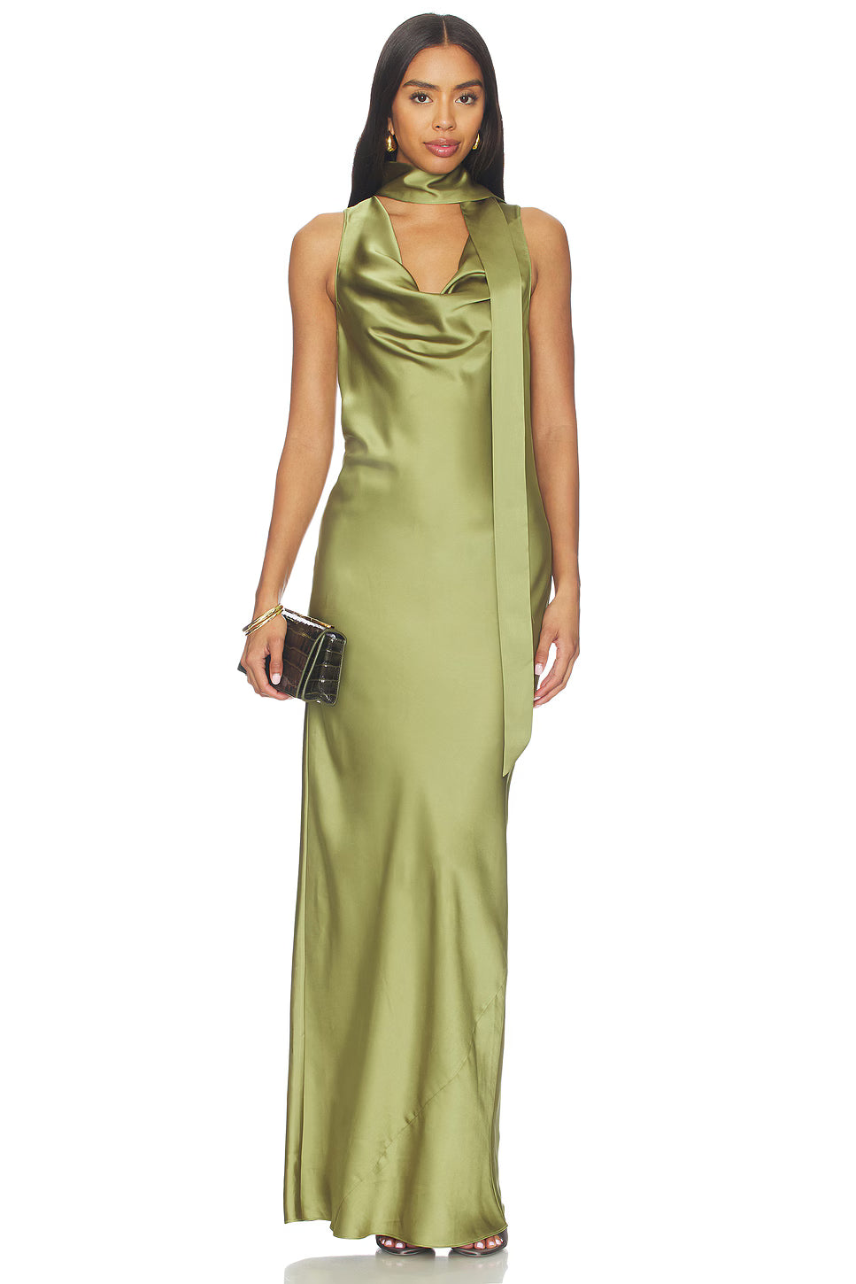 Paula Maxi Dress-Vert Green