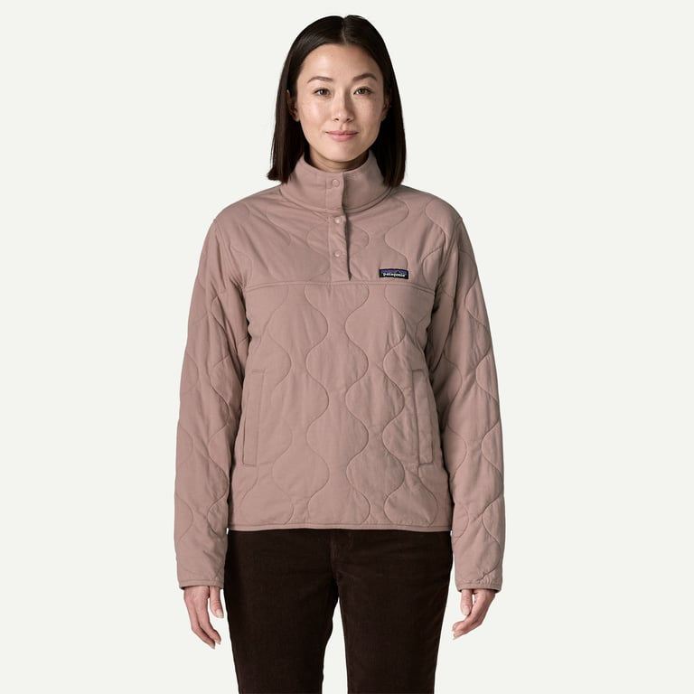 Daily Quilted Snap Pullover - Mauve