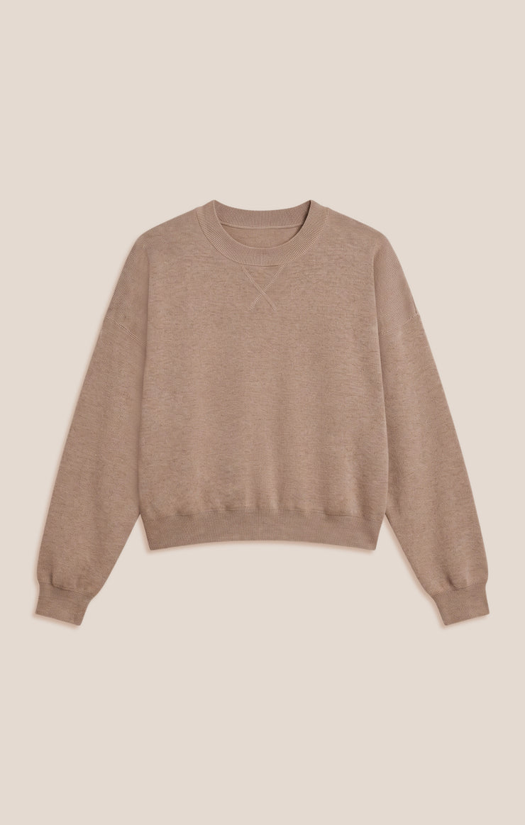 Take It Easy Sweater - Heather Ash
