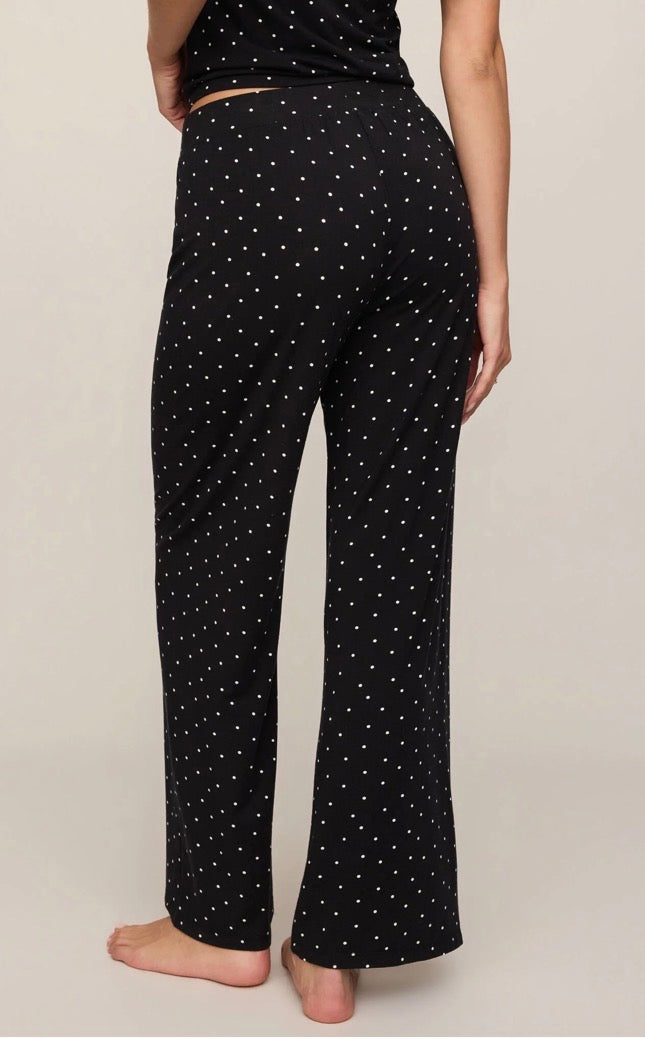 Z Supply Luxe Dot Pant - Black