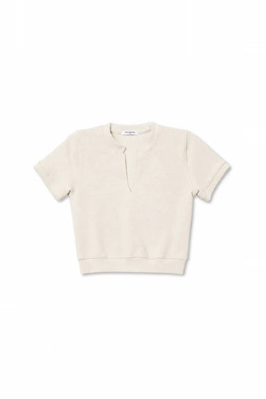 Cleo French Terry V Neck Sweater - Sugar