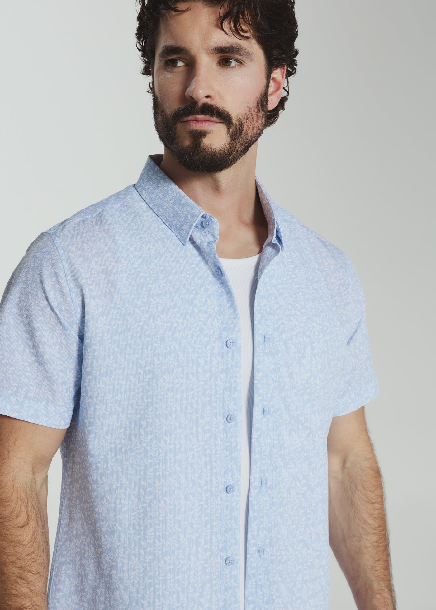 Kai Short Sleeve Shirt - Dusty Blue