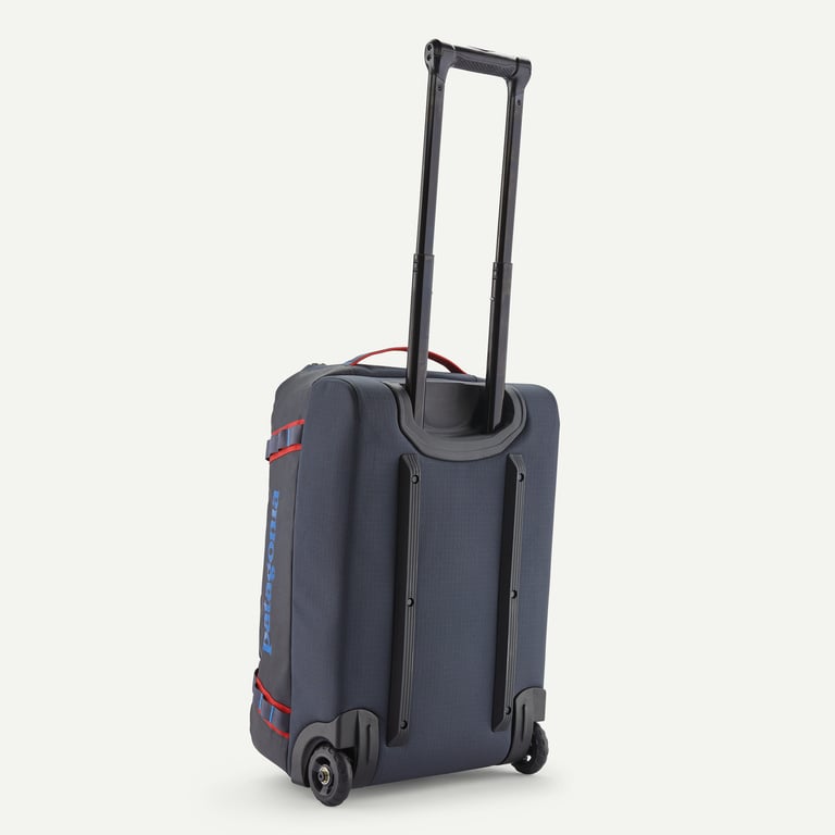 Black Hole Wheeled Duffel 40L - Smolder Blue w/Amanita Red