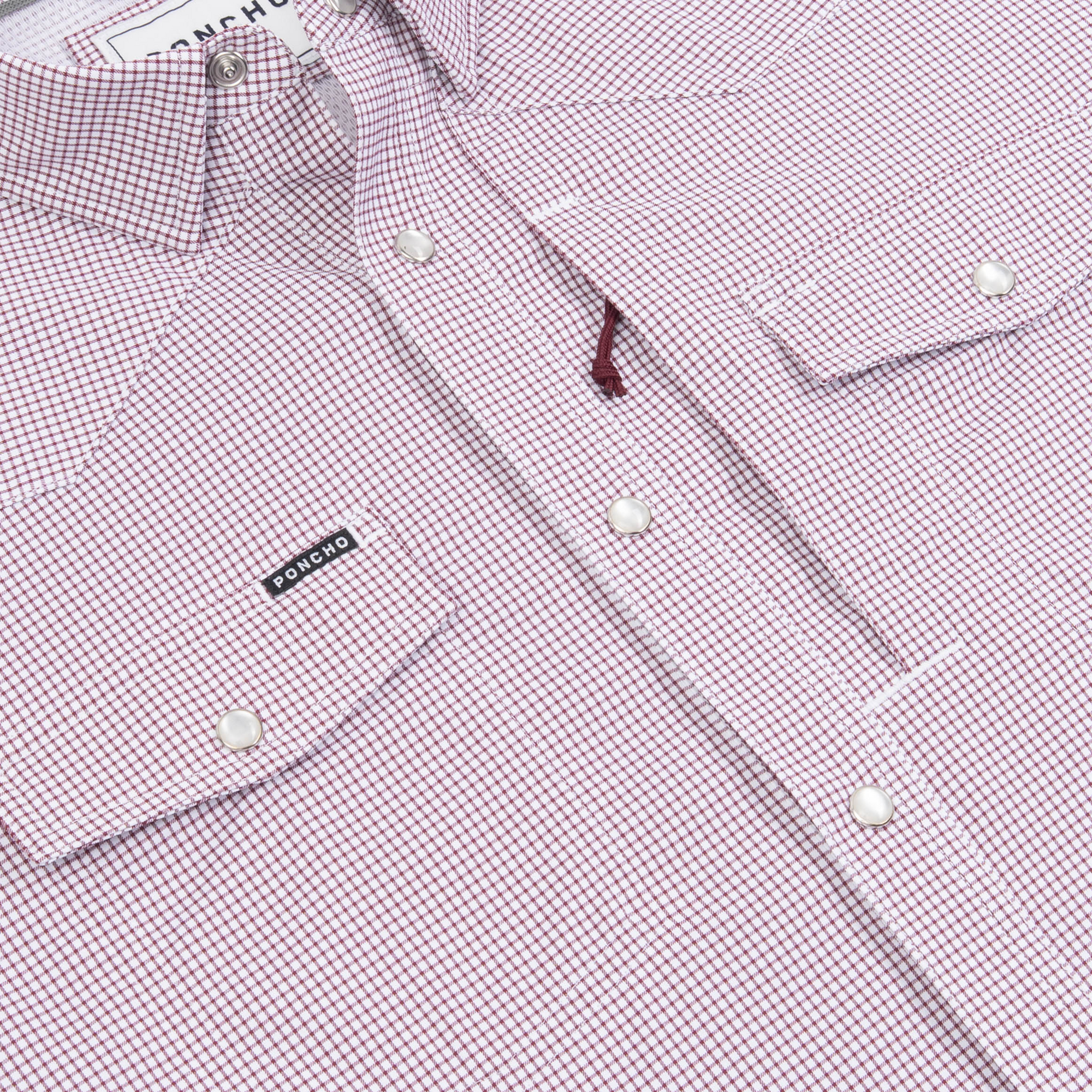The Howdy Western Shirt - Maroon