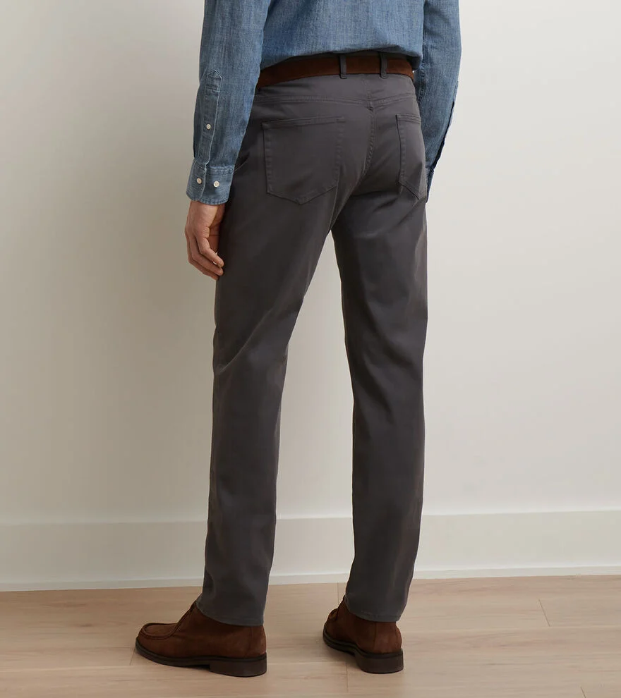 Signature Sateen Five Pocket Pant - Iridium