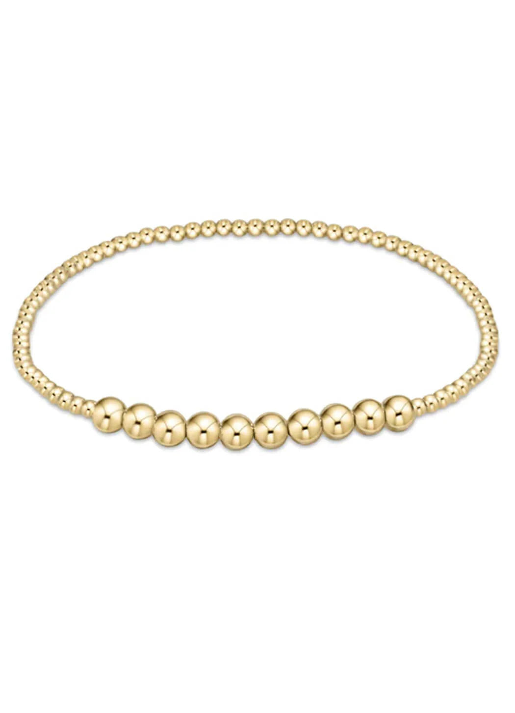 Classic Gold Beaded Bliss 2mm/4mm Bracelet-EN