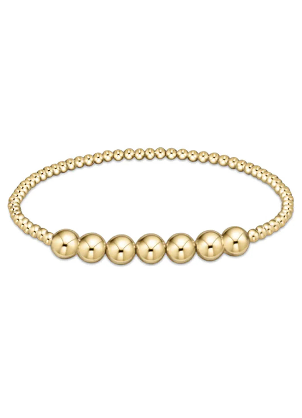 Classic Gold Beaded Bliss 3mm/6mm Bracelet-EN