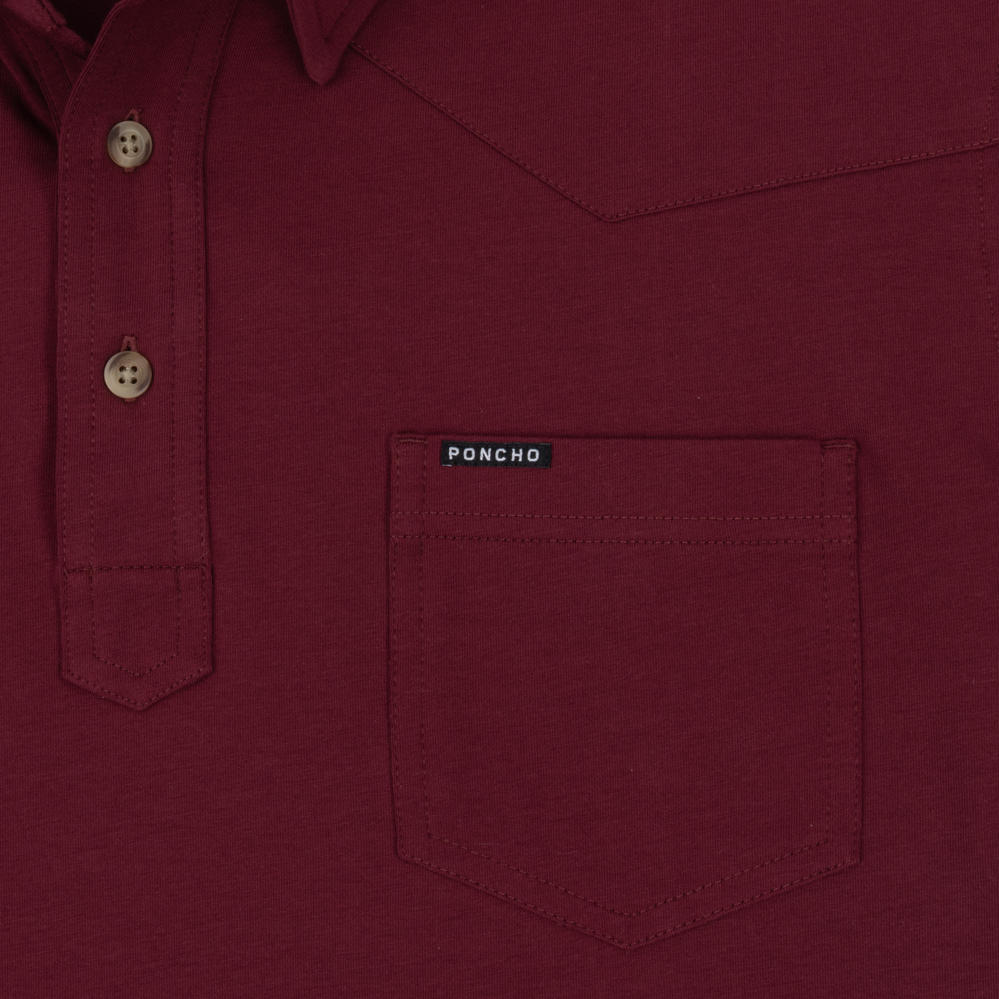 The Gridiron Western Polo - Maroon