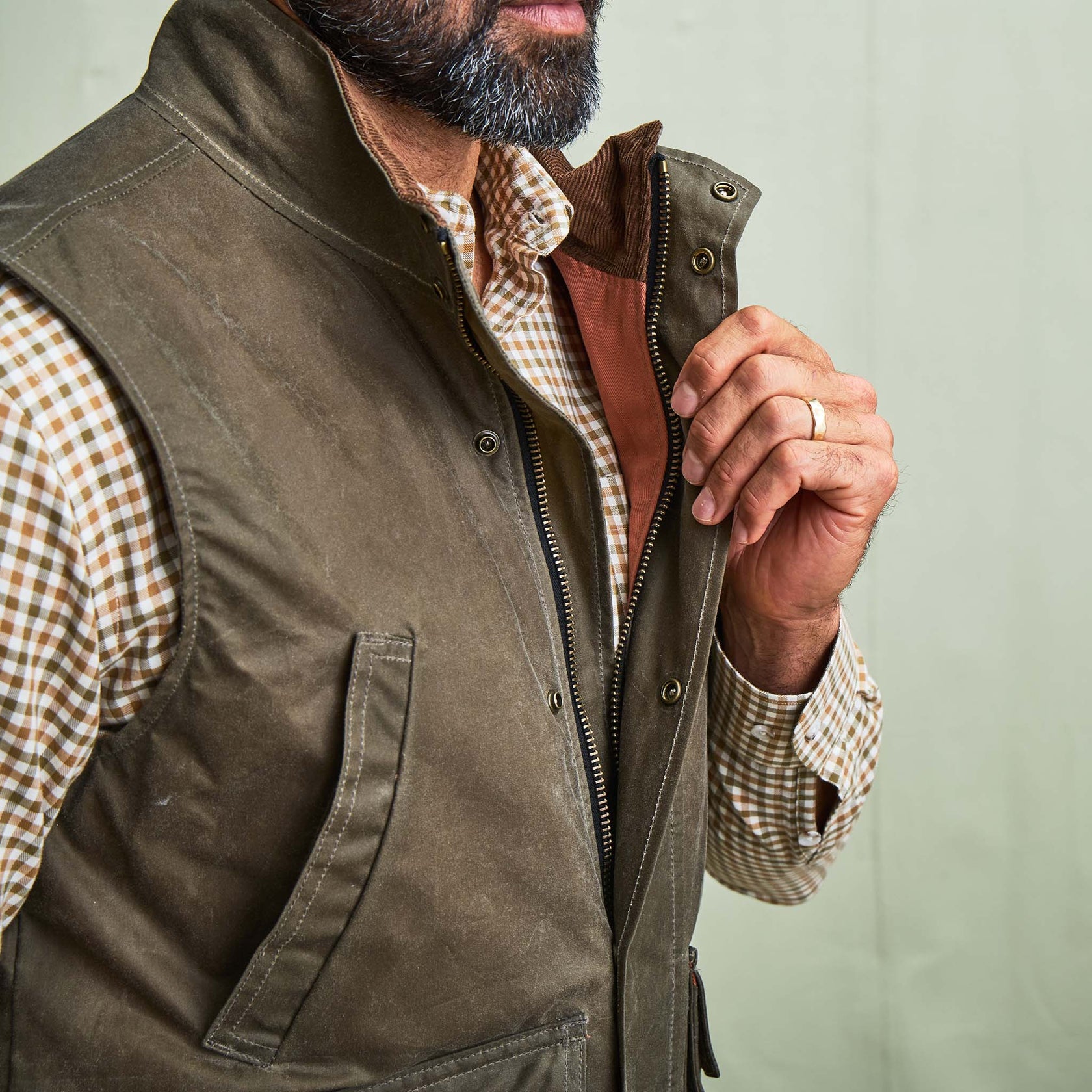 DU Kinsman Vest - Wetland Green