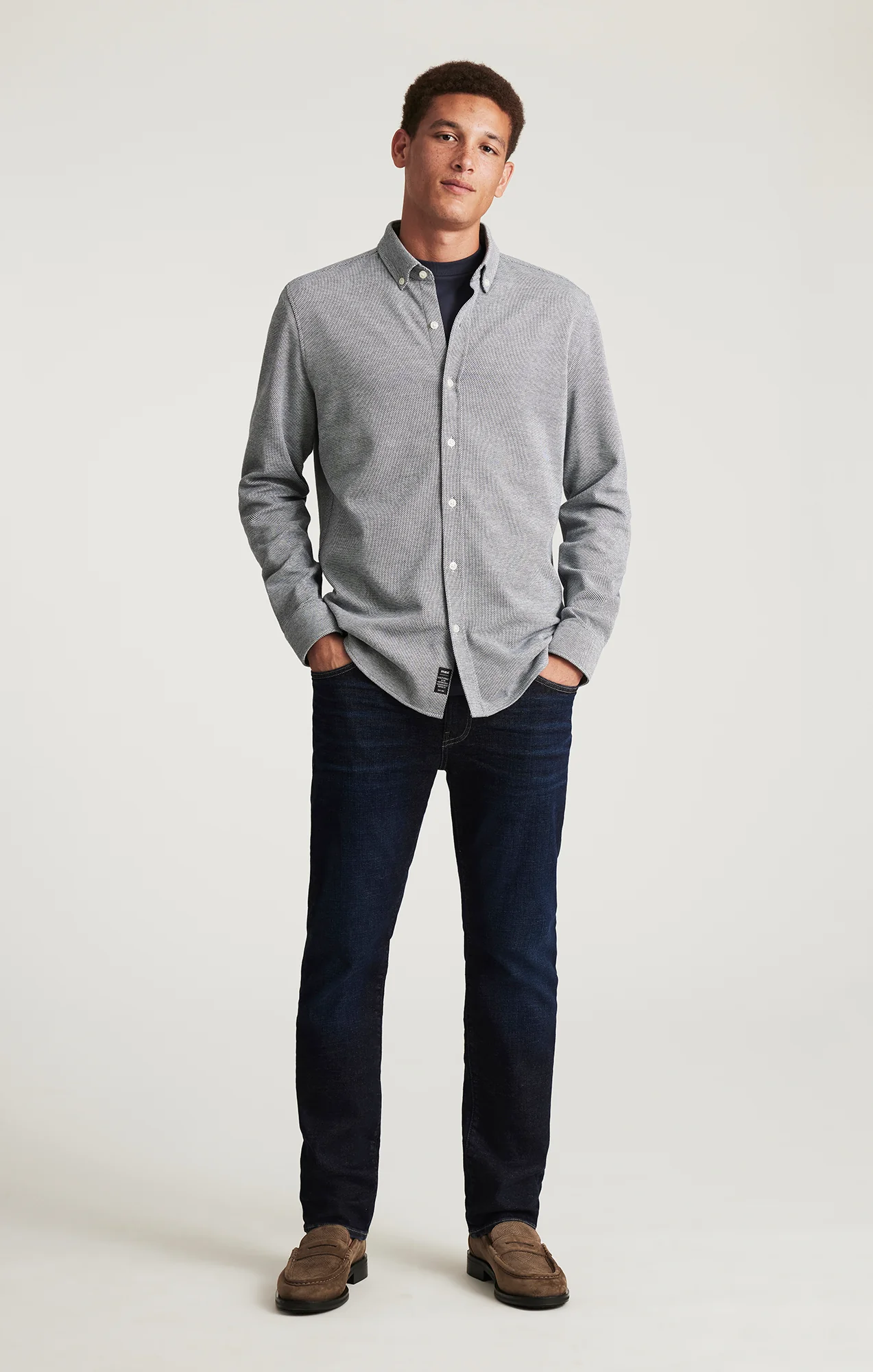 Total Eclipse Knit Button Down