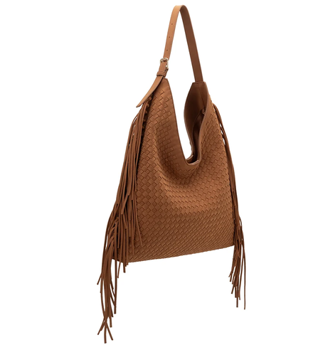Brynlee Vegan Suede Tote-Tan