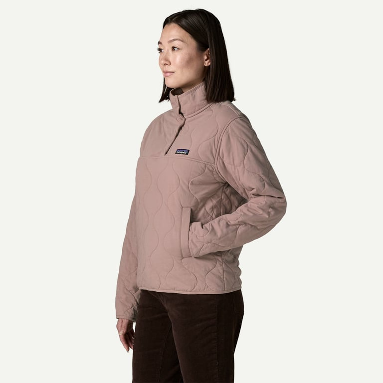 Daily Quilted Snap Pullover - Mauve