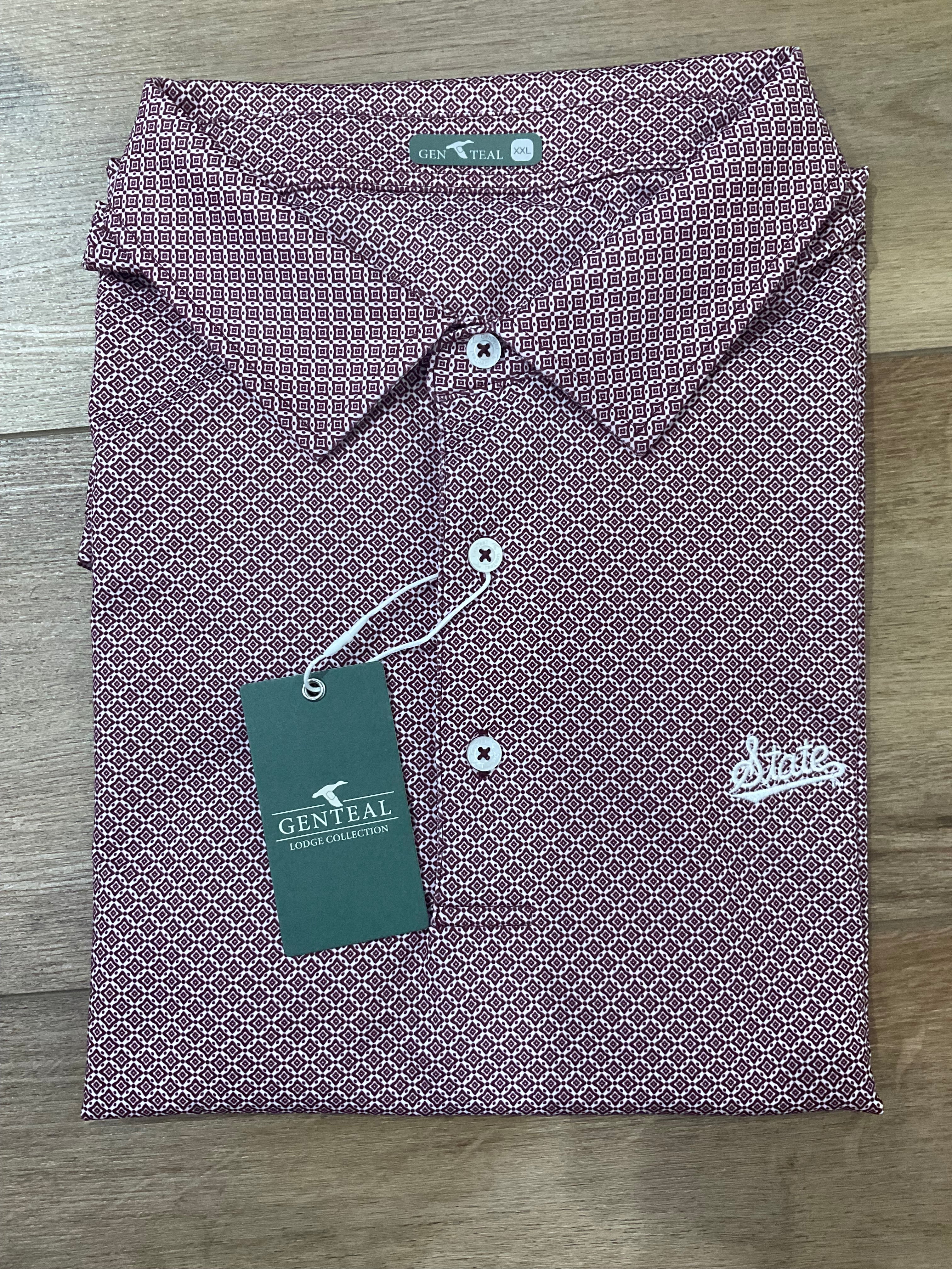 MSU Diamond Lattice Polo - Maroon